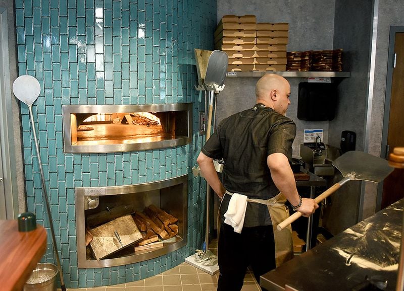Wood-fired pizza is on the menu at FornoVero at Marietta Square Market.