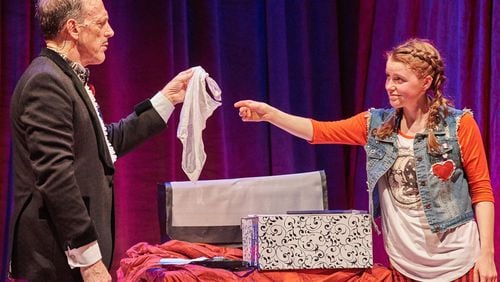 “The Dancing Handkerchief,” a co-production between Theatrical Outfit and Flying Carpet Theatre, features Tom Key and Devon Hales. CONTRIBUTED BY CHRISTOPHER BARTELSKI