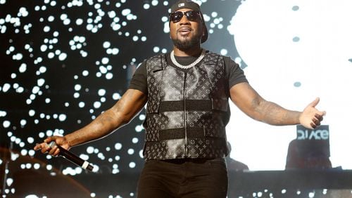 The Legendz of the Streetz Tour rocked sold-out State Farm Arena in Atlanta on Friday, April 1, 2022. The show featured hip-hop stars Jeezy (above), Rick Ross, T.I., Trina, DJ Drama, Dav3D and D'Myke. (Photo: Robb Cohen for The Atlanta Journal-Constitution)