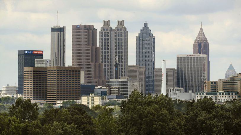 A view of metro Atlanta’s tree canopy from the south of the city. Metro Atlanta has one of the largest and highest-quality urban forests of any major metro area in the U.S., according to local tree experts. BOB ANDRES / BANDRES@AJC.COM