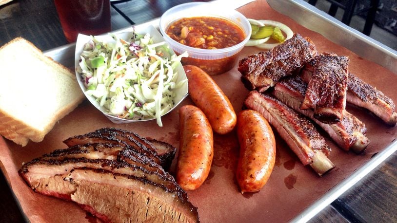 The options at DAS BBQ include brisket, pork ribs, and sausages imported from Texas. CONTRIBUTED BY WYATT WILLIAMS