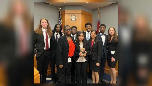 Jonesboro High School’s Mock Trial Team is advancing to the national competition following their state win on March 18. (GoFundMe)