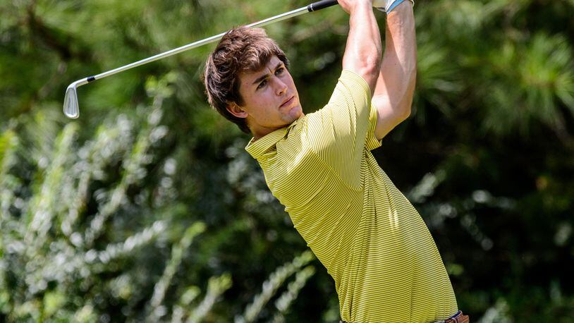 Georgia Tech senior Ollie Schniederjans led the Yellow Jackets into the NCAA finals by tying for seventh at the San Diego regional. It was his ninth top-10 finish in 11 events this year. (GT Athletics/DANNY KARNIK)