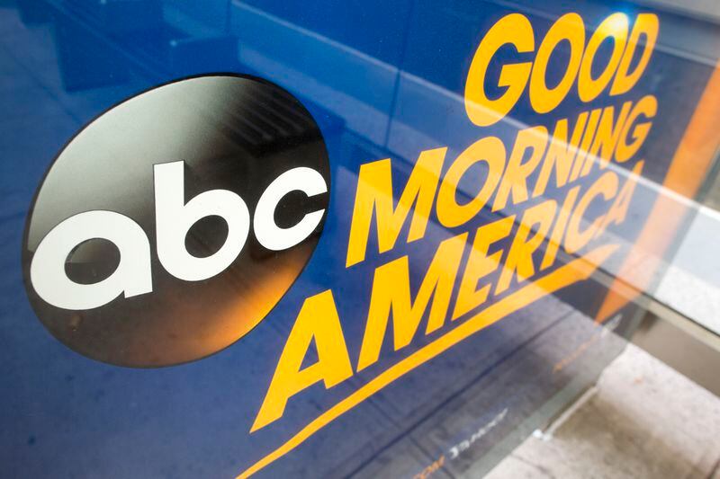 FILE - The ABC logo is seen in an advertisement at a bus stop near their television studio on the West Side of Manhattan, Wednesday, May 10, 2017, in New York. Kim Godwin is out as ABC News president after three years as the first Black woman to lead a television network news division. Godwin, the first Black woman to lead a network news division, said Sunday, May 5, 2024, she was retiring from the business. (AP Photo/Mary Altaffer, File)