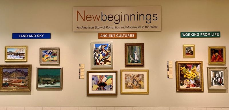 The exhibition “New Beginnings: An American Story of Romantics and Modernists in the West” has been extended through Aug. 23. 
Contributed by Howard Pousner