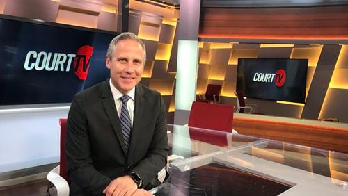 Vinnie Politan returns home to Court TV as the lead anchor/host starting May 8, 2019. Here he is in the studio on Friday, May 3, 2019.