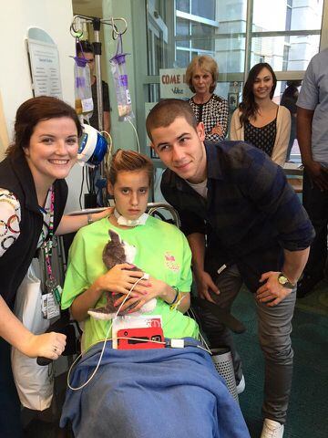 Nick Jonas visits Children's Healthcare of Atlanta