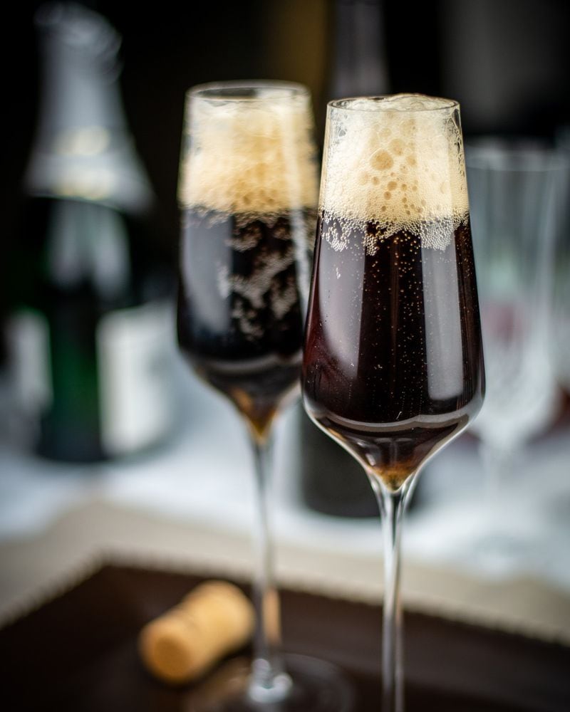 Judith McLoughlin's recipe for Black Velvet Cocktail makes an elegant toast for a St. Patrick’s Day gathering or any special occasion. 
(Courtesy of Gary McLoughlin)