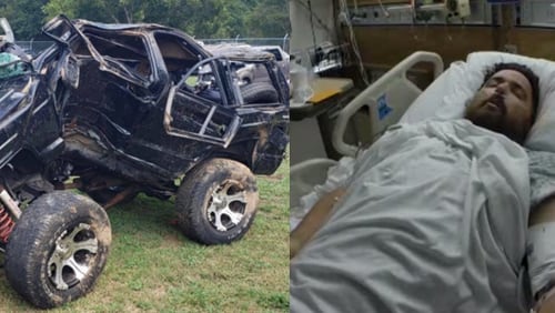 Micah Callahan was seriously injured during a Sunday morning wreck.