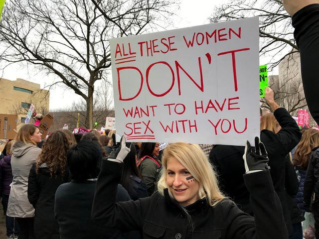 Signs of the times at Women's March in D.C.