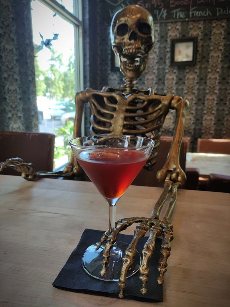 The Shallow Grave, a riff on a Manhattan, is made with Chattanooga Whiskey, Cappelletti, Bigallet China-China and Antica Formula Vermouth. It will be on the menu at Dead End Drinks. / Courtesy of Caitlin Crawford