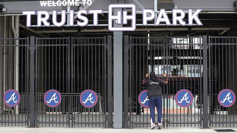 The gates of Truist Park were closed to fans during the shortened 2020 season.   