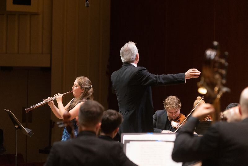Elizabeth Koch Tiscione performs with the Atlanta Symphony Orchestra.