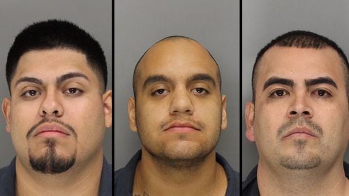 Mugshots (left to right): Luis Bustos, Rogelio Portillo and Gustavo Bustos