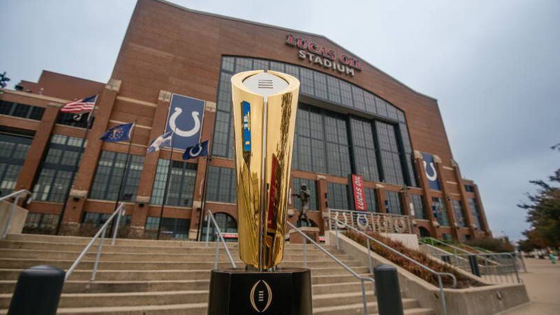 Lucas Oil Stadium, home of the Indianapolis Colts, will be the venue for the 2022 College Football Playoff National Championship game, featuring No. 1 Alabama and No. 3 Georgia. (Photo by Lucas Oil Stadium)