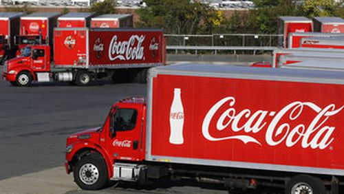 Atlanta-based Coca-Cola Company says the volume of its drinks sold has declined sharply so far in April as more people stay home. (AP Photo/Steven Senne, File)