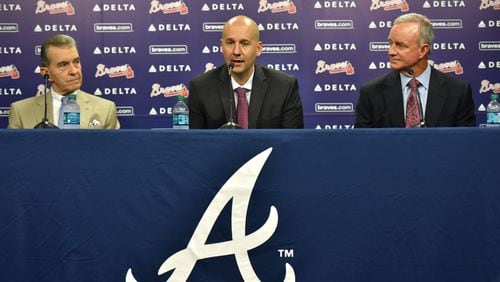 John Schuerholz (left) and John Hart (right) hoped John Coppolella would grow into the general manager's job, but he never did, and he damaged the franchise in the end. (Hyosub Shin/hshin@ajc.com)