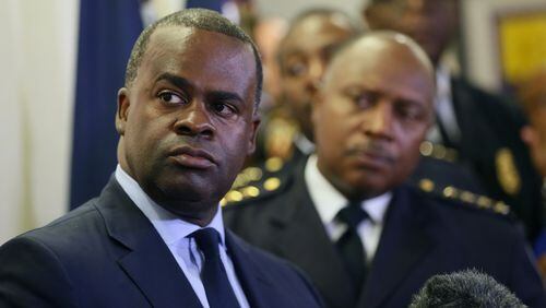 Atlanta Police Chief Georgia Turner, right, says Mayor Kasim Reed must be allowed to use emergency lights and sirens because he has received thousands of threats since his 2010 inauguration, but city officials refused to release documents showing any credible threat. BOB ANDRES / BANDRES@AJC.COM