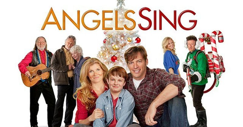 Yes, that's Willie Nelson and Harry Connick, Jr. both featured in the 2013 Hallmark classic filmed partly in Austin, "Angels Sing."