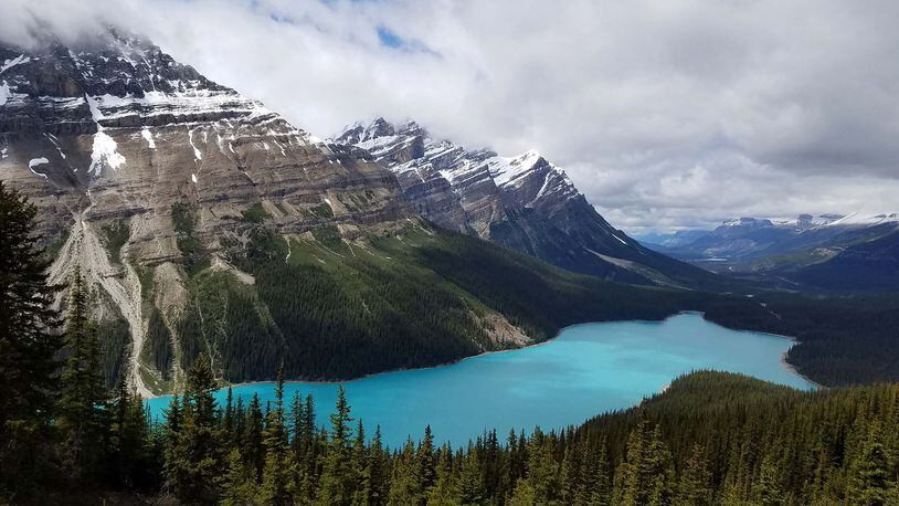 Peyto Lake, in Banff National Park, west of the Icefields Parkway. (Colin Covert/Minneapolis Star Tribune/TNS)