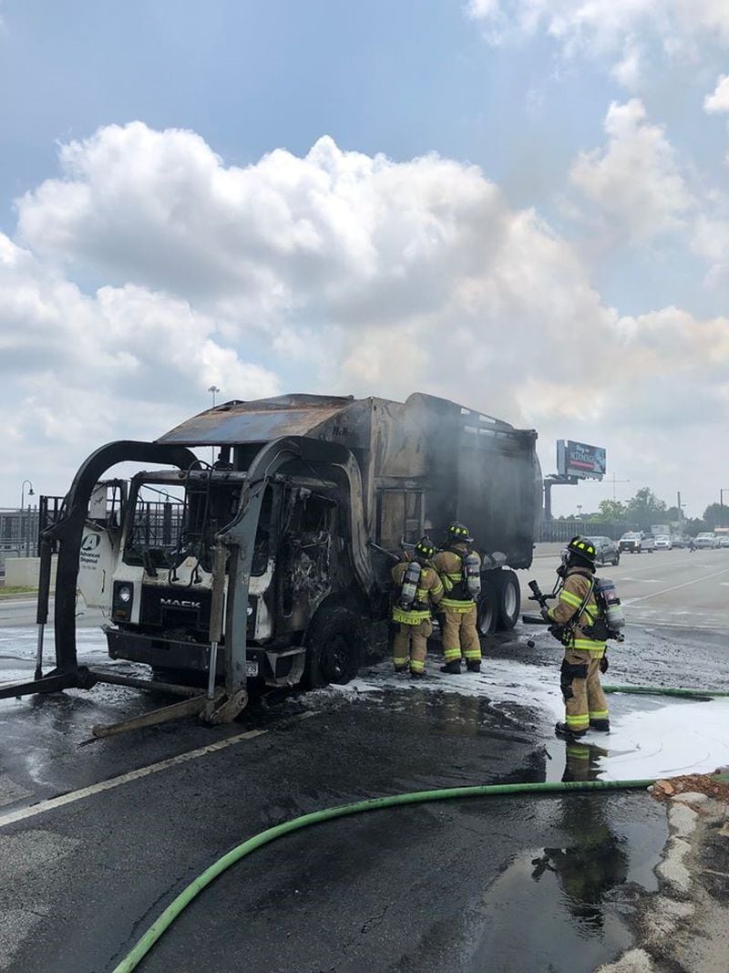 A garage truck fire is causing problems for the Morrow Fire Department. (Credit: Morrow Fire Department)