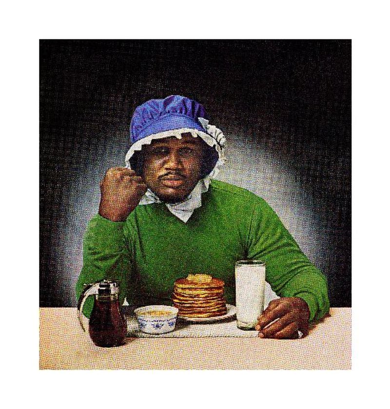 Hank Willis Thomas' "Smokin' Joe Ain't J'Mama, " a 2006 LightJet print using an anonymous 1978 photograph, is included in the Birmingham Museum of Art exhibit "Black Like Who?: Exploring Race and Representation."
