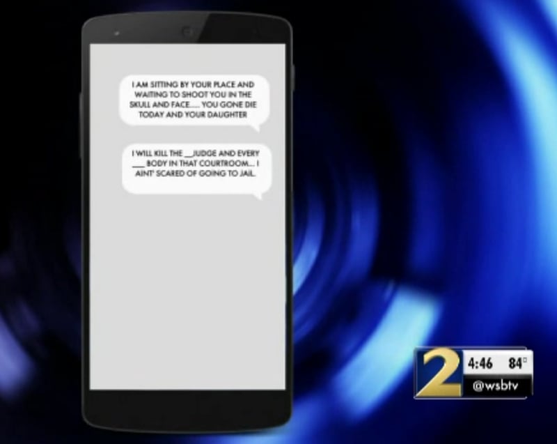 These are text messages that McCoy allegedly sent his girlfriend, prompting his arrest.