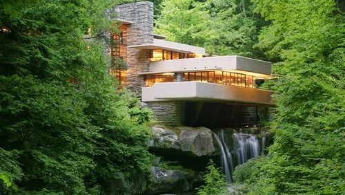 A major tourist attraction today, Frank Lloyd Wright’s Fallingwater was built in the ’30s for department store owners Liliane and Edgar Kaufmann. (Laurel Highlands Visitors Bureau)