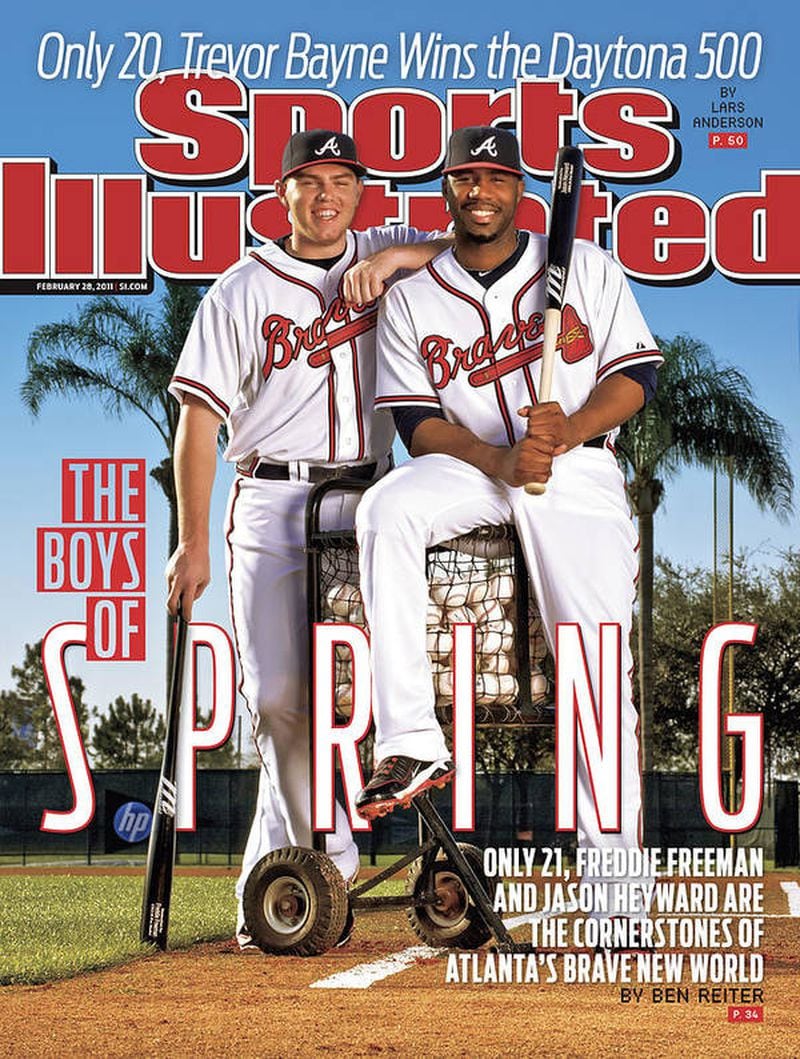 Freddie Freeman and Jason Heyward made the cover of Sports Illustrated as young Braves teammates.