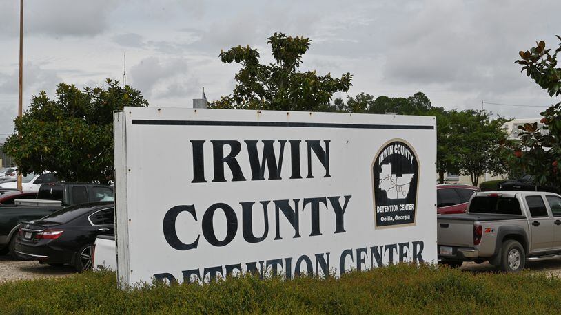 September 8, 2021 Ocilla - Exterior of Irwin County Detention Center in Ocilla on Wednesday, September 8, 2021. The Biden administration announced this year that the Irwin County Detention Center will stop holding federal immigration detainees. The move Ð which is set to happen by Sept. 17 -- follows an explosive whistleblower complaint alleging many female immigrant detainees who were held there received unnecessary and abusive medical care. (Hyosub Shin / Hyosub.Shin@ajc.com)
