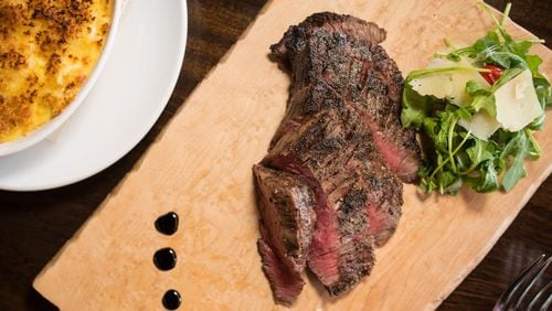 From the Earth’s menu has a variety of price points. On the upper end is the Wagyu flank steak. CONTRIBUTED BY MIA YAKEL
