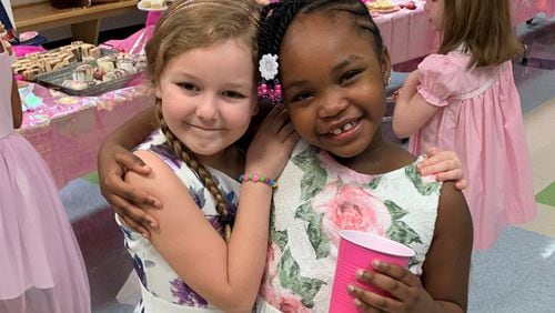 These two girls are best friends: Alaya Horne (left) and Stacey Tyler. (Photo courtesy of Chris Horne)