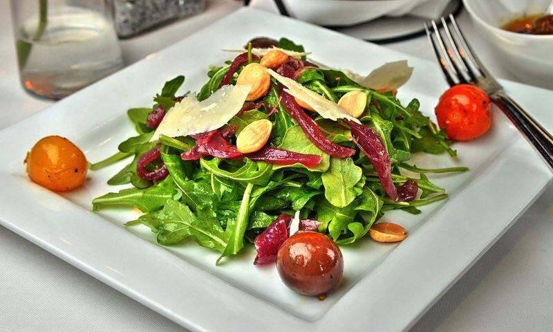 One of Osteria di Mare’s salad options is the Bambino Insalata Rucola (baby arugula salad). CHRIS HUNT / SPECIAL