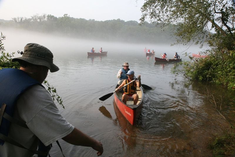A variety of guided canoe cruises are available from the Chattahoochee Nature Center in Roswell.