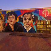 Atlanta muralist's Kamala Harris ode on Beecher Street and Cascade Avenue