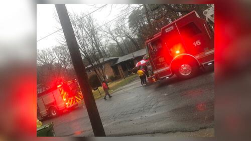A woman was killed Tuesday afternoon when a home caught on fire in DeKalb County, authorities said.