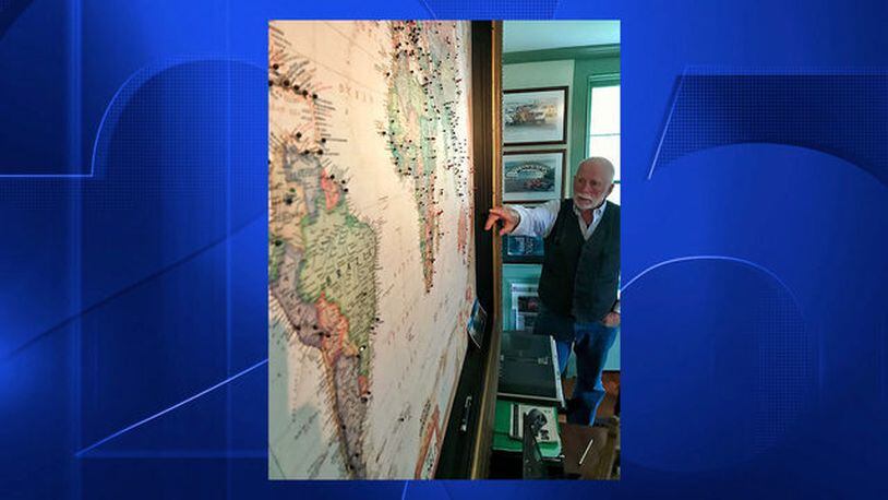 Robert Warren says he has traveled to every country in the world.