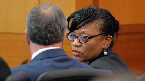 Dana Evans, a former Atlanta Public Schools principal convicted in the district's test-cheating scandal, will not have to serve prison time after a judge agreed to reduce her sentence to probation. AJC FILE PHOTO.
