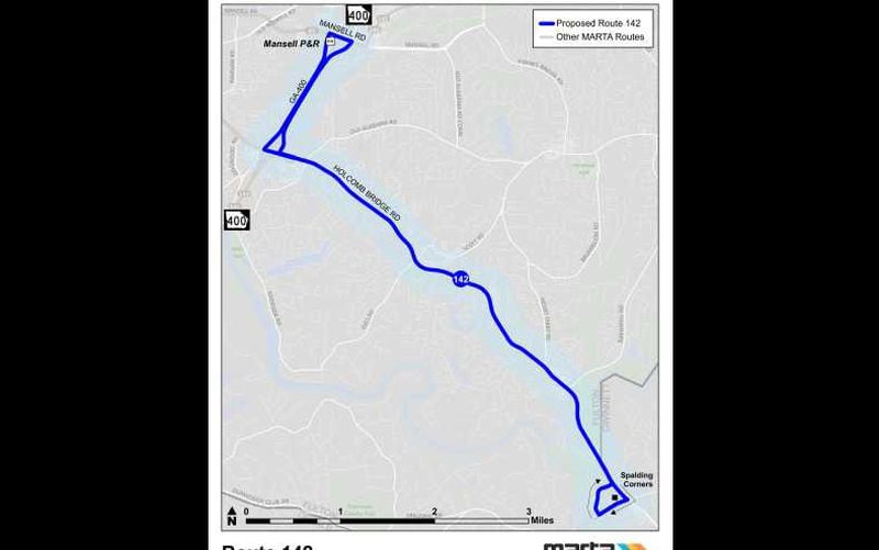 MARTA is adding a new bus route to serve citizens in Sandy Springs and Roswell. It will begin service on Dec. 11.