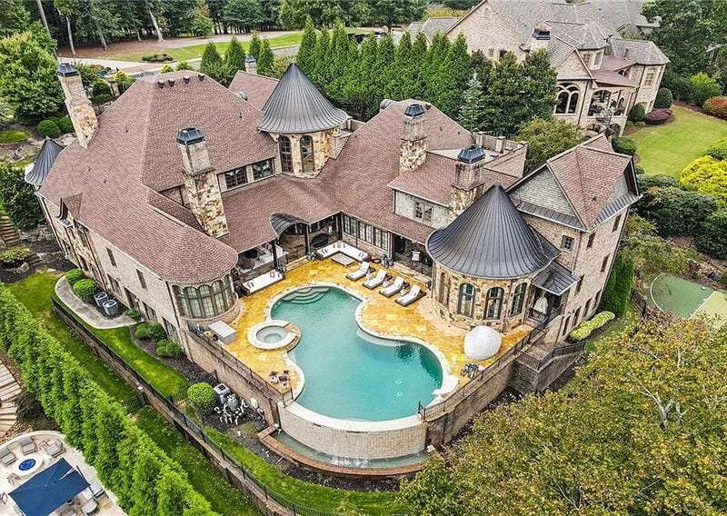 The home owned by Kim Zolciak and Kroy Biermann is now for sale for $5.5 million. It's in Milton right on the border of Alpharetta. SOTHEBYS