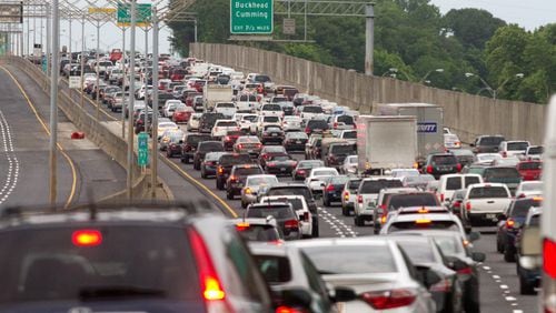 The Georgia Department of Transportation opened the northbound lanes of I-85 May 12.Though the highway was quickly reopened after a March 30 fire, Atlanta traffic is expected to get worse in coming years. STEVE SCHAEFER / SPECIAL TO THE AJC