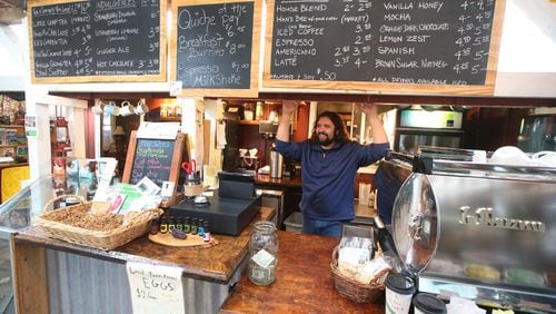 Owner Jess Garcia runs Groveland’s Mountain Sage Coffee Shop. (Aric Crabb/Bay Area News Group/TNS)
