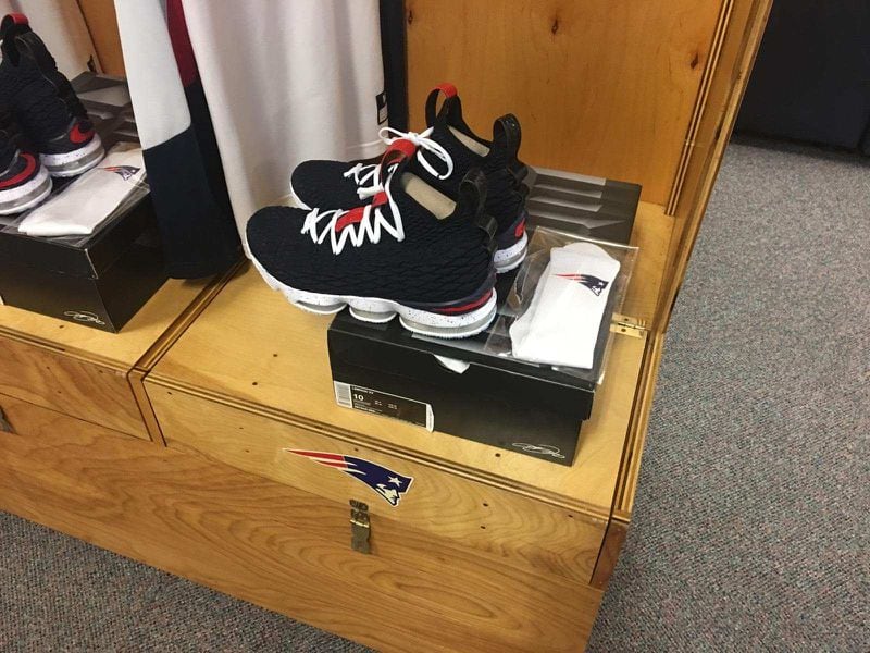 After surprising Berkmar High School's basketball team during a Tuesday practice, Quavo gave Berkmar High School's 14 varsity boys' basketball team members custom LeBron 15 basketball shoes.