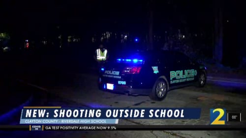 Police said one man was fatally shot at Riverdale High School on Monday evening.