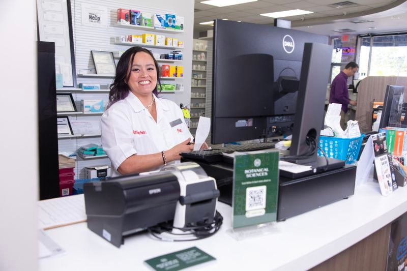 Dr. April Hang, a pharmacist at Peachtree Pharmacy in Peachtree Corners, plans to offer low THC oil produced by Botanical Sciences to registered patients. Photo credit: William Twitty /Sky Castle Productions / Botanical Sciences