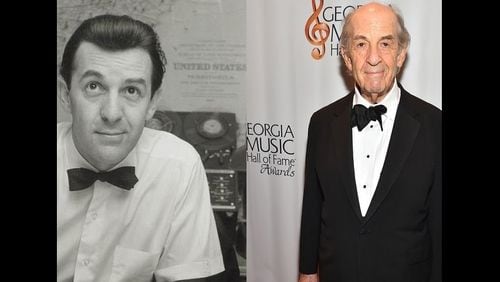 Musician and Atlanta resident John Barbe - shown at right during his 2015 induction into the Georgia Music Hall of Fame - died on Dec. 20 at the age of 93.