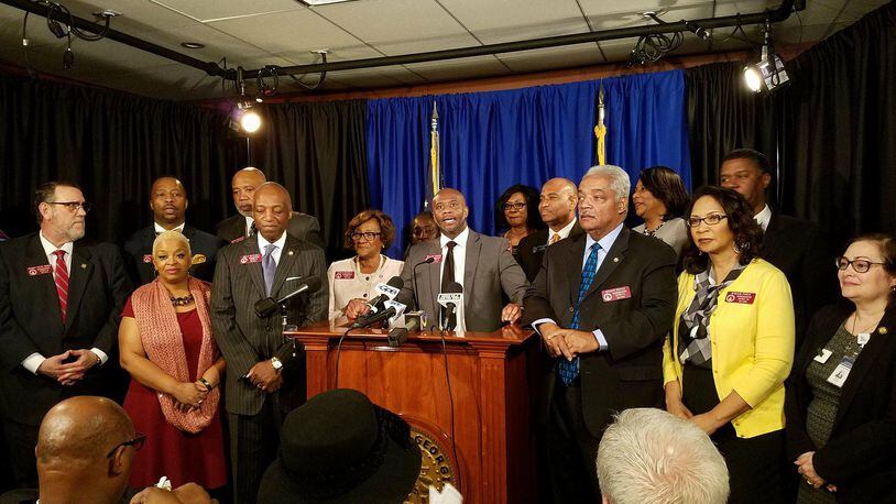 Members of the Georgia Legislative Black Caucus are pushing bills that would create a separate offense for someone who commits a hate crime. Maya T. Prabhu/maya.prabhu@ajc.com