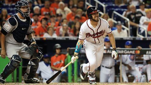 Ender Inciarte was the Braves’ lone representative at the All-Star game Tuesday in Miami. (Photo by Mike Ehrmann/Getty Images)