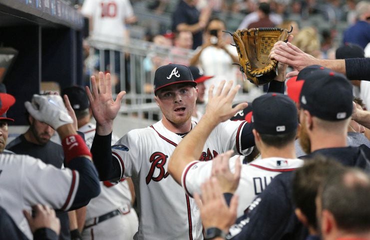 Photos: Acuna, Freeman lead Braves to playoff win over Dodgers