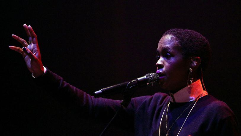 MELBOURNE, AUSTRALIA - MAY 21: Lauryn Hill performs live for fans at Palais Theatre on May 21, 2014 in Melbourne, Australia. (Photo by Graham Denholm/Getty Images)